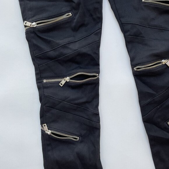 Guess Women’s Jegging Fit Black Skinny Jeans Zipper Legs Size 26 - Picture 6 of 16